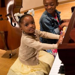 Music Roots Piano Lessons by Shannon Peterson - Sibling duets in the making!
