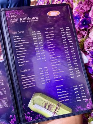 Menu photo 1 Kaffeinated Crepes and Coffee San Antonio, TX Menu photo 1 Kaffeinated Crepes and Coffee San Antonio, TX
