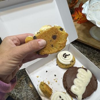 Cookie Co - Beaumont - The alleged pumpkin cookie and the hideously flat cupcake cookie ... - Desserts Near Me - Beaumont, California Cookie Co - Beaumont - The alleged pumpkin cookie and the hideously flat cupcake cookie ... - Desserts Near Me - Beaumont, California