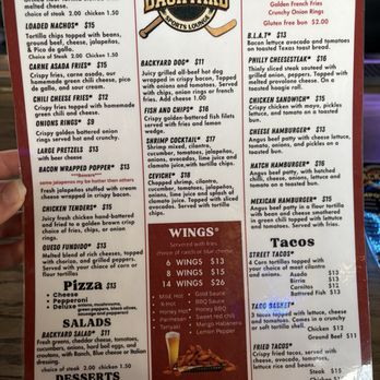 The Backyard Sports Lounge - Menu - Sports Bars Near Me - Westminster, Colorado The Backyard Sports Lounge - Menu - Sports Bars Near Me - Westminster, Colorado