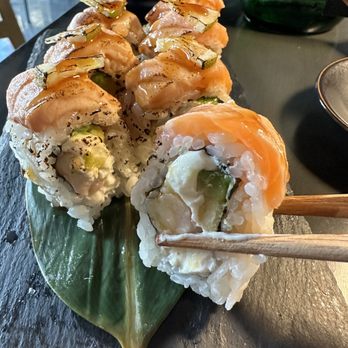 Amazonia Nikkei - perfect salmon ponzu sushi(the torched salmon n lime "genius") - Japanese Near Me - Miami Lakes, Florida