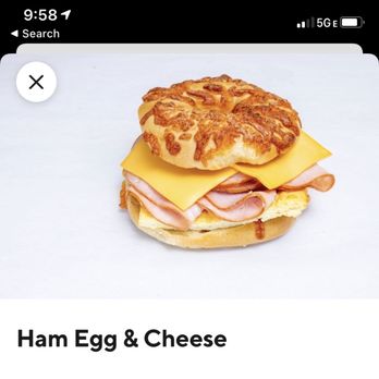 Edna's Donuts by George - What I was expecting Ham, Egg and Cheese Sandwich - Donuts Near Me - Hayward, California