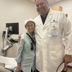 Cancer Center At Thibodaux Regional - Patsy & Dr. Uhdrain, a gentle giant.