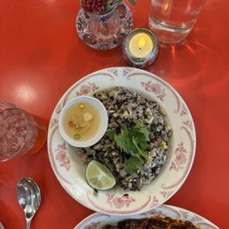Bangkok Crab Fried Rice Chilli chicken, schezwan sauce Bangkok Crab Fried Rice Chilli chicken, schezwan sauce