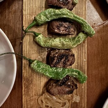 Toro Kitchen + Bar - Solomillo / Traditional spanish sirloin served with caramelized onion & shishitos - Tapas Bars Near Me - San Antonio, Texas Toro Kitchen + Bar - Solomillo / Traditional spanish sirloin served with caramelized onion & shishitos - Tapas Bars Near Me - San Antonio, Texas