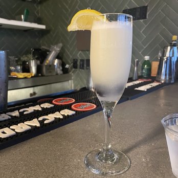 SkyLounge - French 75 (with black cheeries) - Lounges Near Me - Atlanta, Georgia
