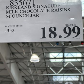 Costco Warehouse - Chocolate covered raisins - Wholesale Stores Near Me - New Berlin, Wisconsin