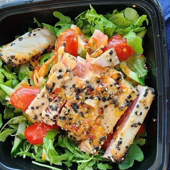 Mauka Market - Furikake Crusted Ahi Salad $22.99 + tax. September 2024 - Sports Bars Near Me - Honolulu, Hawaii