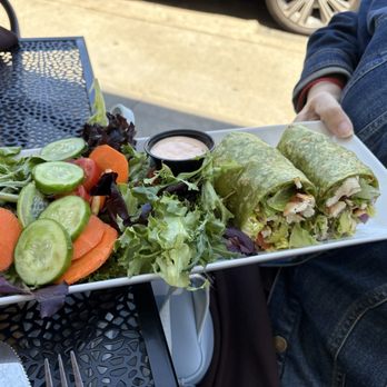 Lucca Bar & Grill - Chicken Wrap salad with home made 1000 island - New American Near Me - Benicia, California