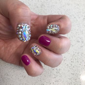 Natomas Nails - beautiful swarovski nails done by Miranda - Nail Salons Near Me - Sacramento, California
