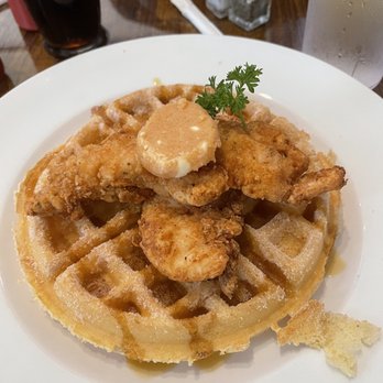 The Brunch Apothecary - Chicken and churro waffle! - Breakfast & Brunch Near Me - Dacula, Georgia