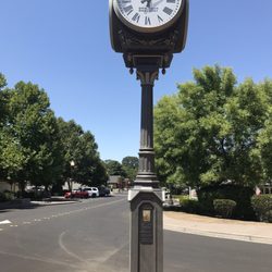 The clock in downtown Clayton