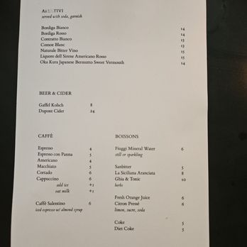 Casetta - Menu - Wine Bars Near Me - New York, New York Casetta - Menu - Wine Bars Near Me - New York, New York