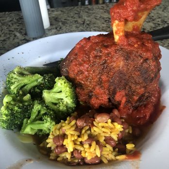 Dead Bob's - Osso Buco with a side of Red Beans and Rice. Who says you can't eat like a gourmet in a Dive Bar? - American Near Me - St. Petersburg, Florida Dead Bob's - Osso Buco with a side of Red Beans and Rice. Who says you can't eat like a gourmet in a Dive Bar? - American Near Me - St. Petersburg, Florida