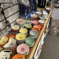 Rosie Yumski's Fine Foods - Dish-ware and ceramic plates and bowls.