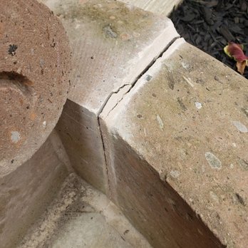 Cantera Stone Designs - Broken mortar joint on fountain. - New Braunfels, Texas Cantera Stone Designs - Broken mortar joint on fountain. - New Braunfels, Texas
