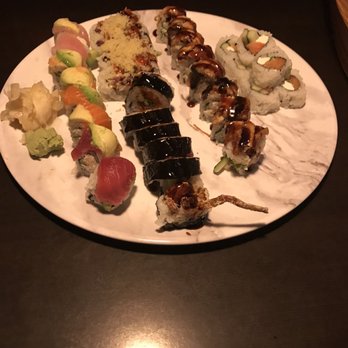 Sushi Hai - Spider roll is front and center. - Sushi Bars Near Me - Denver, Colorado Sushi Hai - Spider roll is front and center. - Sushi Bars Near Me - Denver, Colorado