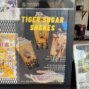 Tiger Sugar - Shake options - Bubble Tea Near Me - Honolulu, Hawaii