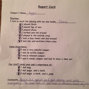 The Cache Valley Pet Hotel - One of my favorite things about his stay was the "report card" that let me know what he did and how he acted. How awesome! - Pet Groomers Near Me - Logan, Utah