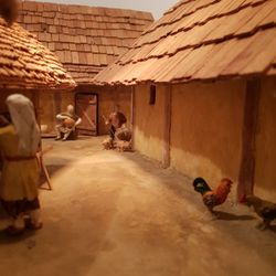 Keltenmuseum Heuneburg - Animation der Wohnhäuser