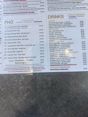 Menu photo 1 Pho & Beyond Las Vegas, NV