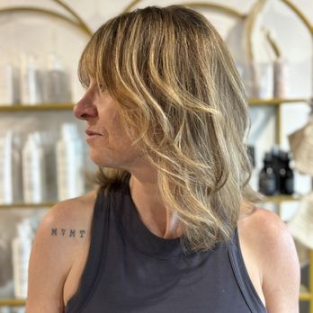 The Cutting Room - Gray blending highlights by Hind - Hair Stylists Near Me - Lakewood, Colorado The Cutting Room - Gray blending highlights by Hind - Hair Stylists Near Me - Lakewood, Colorado