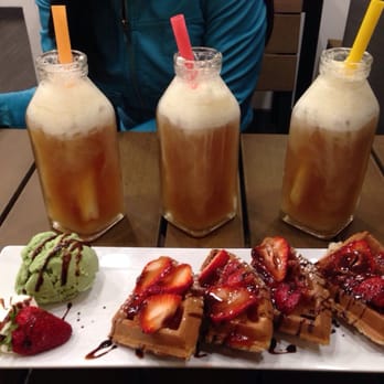 Plentea - Sea salt crema oolong tea and strawberry waffles - Tea Rooms Near Me - San Francisco, California Plentea - Sea salt crema oolong tea and strawberry waffles - Tea Rooms Near Me - San Francisco, California