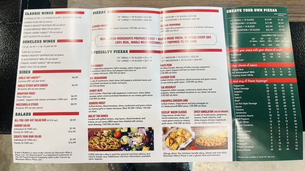 Menu photo 2 Mountain Mike's Pizza Cypress, TX Menu photo 2 Mountain Mike's Pizza Cypress, TX