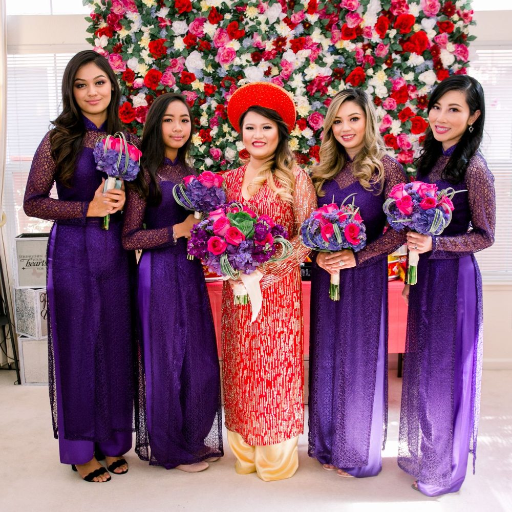 Lanny Bridal - Bridesmaids' aodais & bride's headpiece - Bridal Near Me - San Jose, California