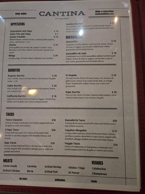Menu photo 2 Buena Vida Cantina San Francisco, CA Menu photo 2 Buena Vida Cantina San Francisco, CA