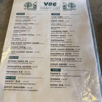 voodoo Brewing - Menus - Brewpubs Near Me - Scranton, Pennsylvania