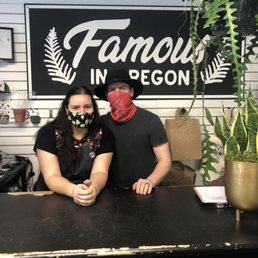 The owners, Tanner & Erika, will help you grow a green thumb! First visit to this fresh plant shop with eclectic greenery