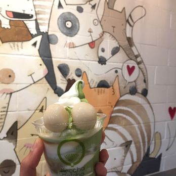 Ninja Matcha - Matcha-vanilla soft serve with mochi balls - Coffee & Tea Near Me - Houston, Texas Ninja Matcha - Matcha-vanilla soft serve with mochi balls - Coffee & Tea Near Me - Houston, Texas