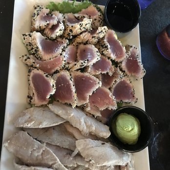 Angler's Answer Sportfishing - Seared tuna, cooked for us at Islamorada Fish Company, located at World Wide Sportsman - Boat Charters Near Me - Islamorada, Florida