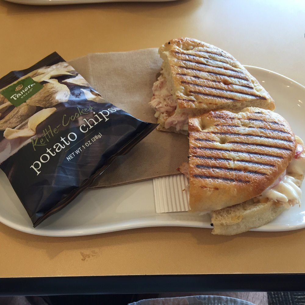 Panera Bread - Frontega Chicken Panini + Chips - Sandwiches Near Me - Hampton, Virginia