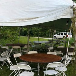 Perfect Parties Tents & Events - Sagging and taped tent cover