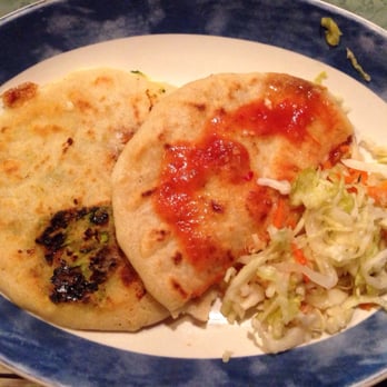 Cuscatlan Salvadorian Cuisine and More - Papusas with their special sauce & cole slaw - Salvadoran Near Me - Escondido, California Cuscatlan Salvadorian Cuisine and More - Papusas with their special sauce & cole slaw - Salvadoran Near Me - Escondido, California