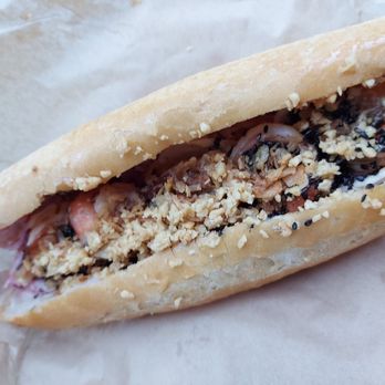Rustle & Still Café - Garlic shrimpy banh mi - Coffee & Tea Near Me - Toronto, Ontario Rustle & Still Café - Garlic shrimpy banh mi - Coffee & Tea Near Me - Toronto, Ontario