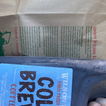 Wilson Farm - cold brew and their own bags - Fruits & Veggies Near Me - Lexington, Massachusetts Wilson Farm - cold brew and their own bags - Fruits & Veggies Near Me - Lexington, Massachusetts