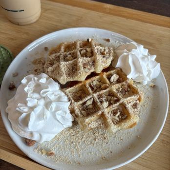 Cafe Soul Cups - Mitsugaru and almond croffle - Coffee & Tea Near Me - Cary, North Carolina