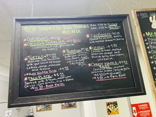 Menu photo 5 Taqueria Don Tomas Fort Worth, TX
