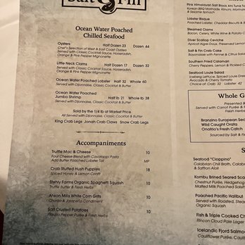 Salt & Fin - Menu - Seafood Near Me - Valley Center, California Salt & Fin - Menu - Seafood Near Me - Valley Center, California