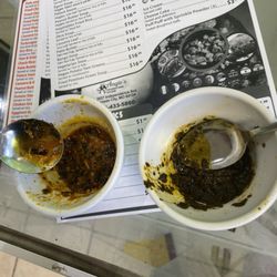 Angie's International Kitchen - Egusi and Cassava soup