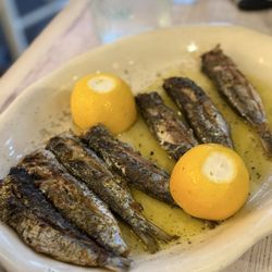 Telly's Taverna - Grilled sardines
