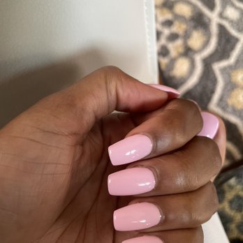 Rock Star Nails & Spa - Fill in with shellac and shellac pedicure (didn't want to show my toes, I don't post my feet for free) - Nail Salons Near Me - Glenview, Illinois