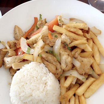 Chalan on the Beach - Chicken Saltado / Pollo Saltado - Latin American Near Me - Miami Beach, Florida
