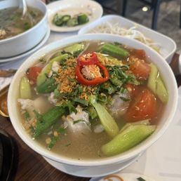 Sweet and Vietnamese Hot & Sour Catfish Soup