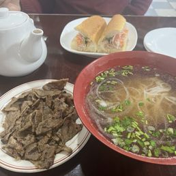 Sliced pork pho & 54. Special Combo Sandwich