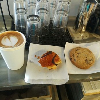 Kingdom Coffee Roasters - Mocha to go with real chocolate from Roseville (not fake syrup like some coffee places), chocolate croissant, and chocolate chip cookie. - Coffee Roasteries Near Me - Folsom, California
