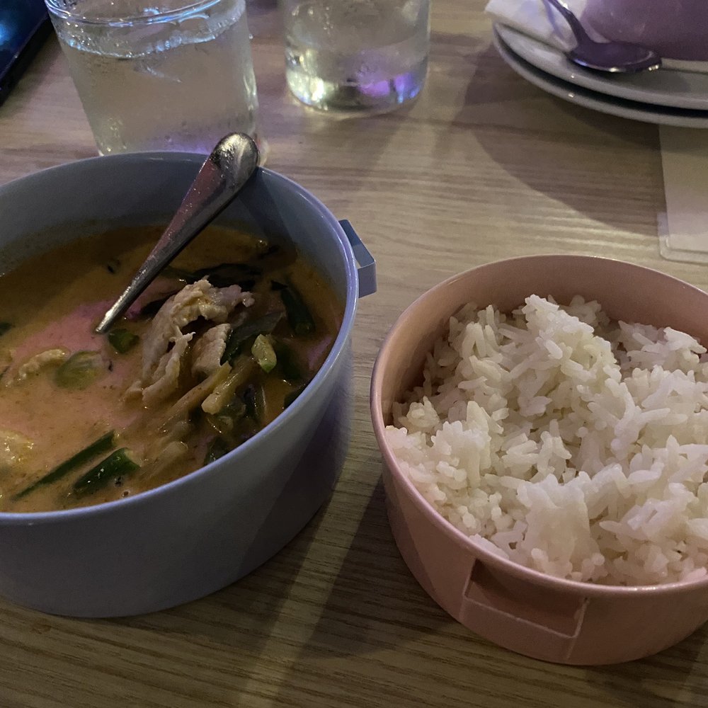 Daek Thai  - Red Pork Curry with Rice that Uncle Roger would VLog about - Thai Near Me - Miami, Florida